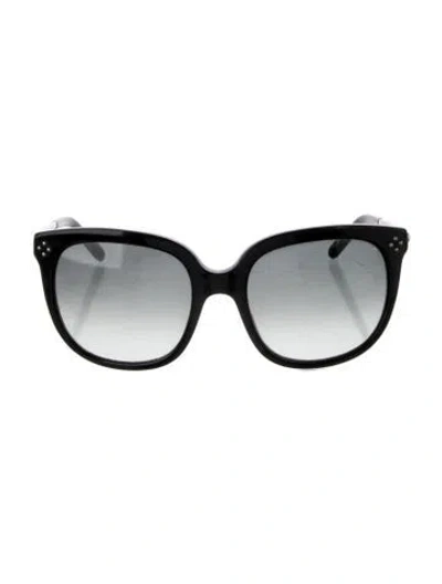 Pre-owned Chloé Wayfarer Gradient Sunglasses In Black