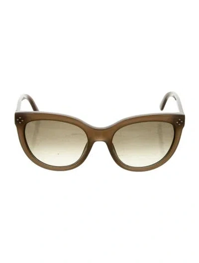 Pre-owned Chloé Wayfarer Gradient Sunglasses In Brown