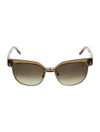 Pre-owned Chloé Wayfarer Tinted Sunglasses In Black