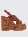 Chloé Maxime High Sandals Shoes In Brown