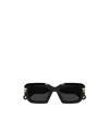 Chloé Rectangle Acetate Sunglasses In Black