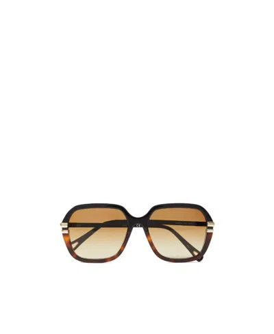 Chloé West Tortoiseshell Square-frame Sunglasses In Nude