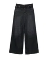Chloé Wide-leg Denim Trousers With Belt Loops In Black
