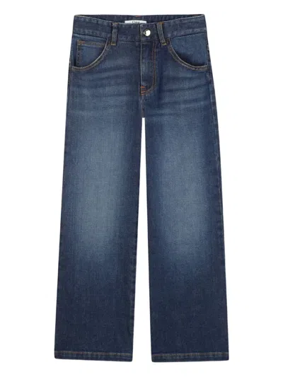 CHLOÉ WHISKERING-EFFECT JEANS