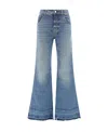 Chloé Whiskering-effect Mid-rise Flared Jeans In Blue