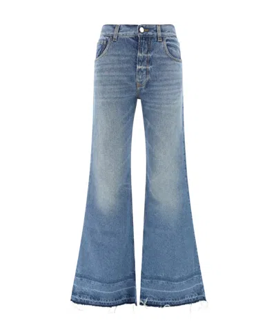 CHLOÉ CHLOÉ FRAYED EDGE FLARED JEANS