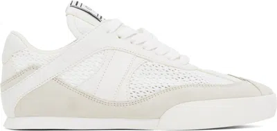 CHLOÉ WHITE & BEIGE 'CHLOÉ KICK' SNEAKERS
