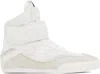 Chloé High-top Sneakers Featuring Mesh Panels In 20s Cloudy Cream