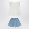 Chloé Cotton Tunic And Shorts Set In Multicolor