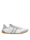 Chloé White Calf Leather Bos Taurus Athletic Sneakers In White