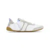 Chloé White Calf Leather Bos Taurus Athletic Sneakers In White