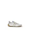 Chloé White Calf Leather Bos Taurus Athletic Sneakers In Multi