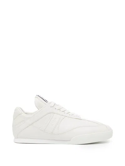 Chloé White Calf Leather Rubber Sneakers