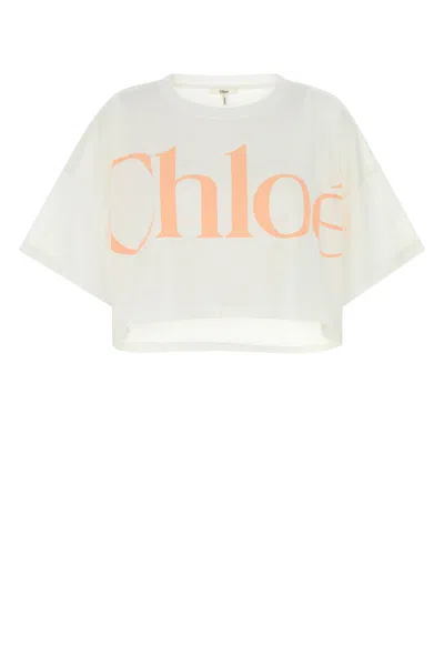 Chloé Chloe White Cotton Oversize T-shirt
