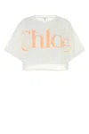 Chloé Chloe White Cotton Oversize T-shirt In White