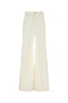Chloé Chloe Women White Cotton Pant In Multi