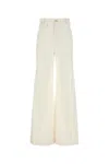 Chloé Chloe Women White Cotton Pant In White