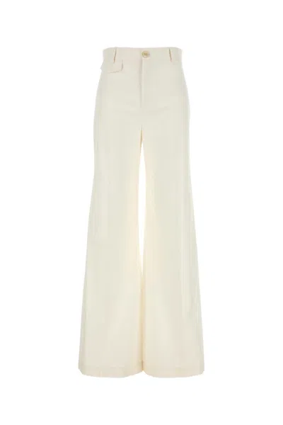 CHLOÉ WHITE COTTON PANT