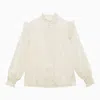 Chloé Embroidered Cotton Veil Shirt
