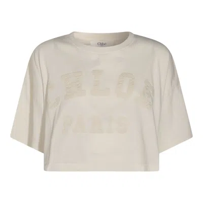 Chloé White Cotton T-shirt