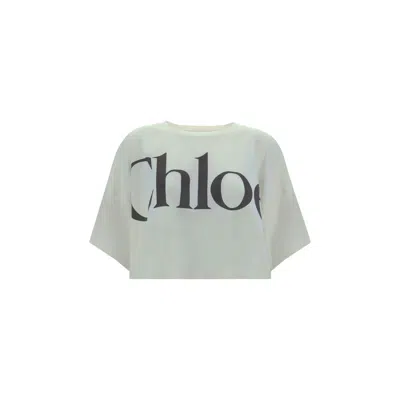 CHLOÉ WHITE COTTON T-SHIRT