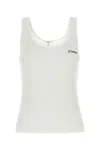 Chloé Women Logo Cotton Tank Top In White