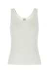 Chloé Tank Top In Cotton Jersey In Brown