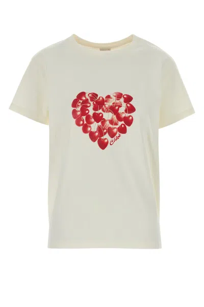 Chloé Chloe White Cotton T-shirt