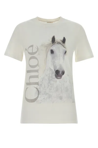 Chloé Chloe White Cotton T-shirt