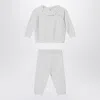 Chloé White Cotton Two-piece Outfit In Gray