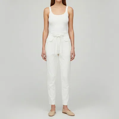 Pre-owned Chloé White Crepe Drawstring Pants S