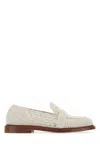 Chloé Chloe Women Ivory Crochet Kalya Loafers In White