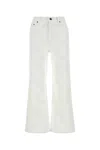 Chloé Jeans In Denim Bianco Donna In Multi