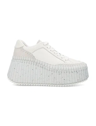 Chloé White Double Sole Sneakers