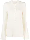 Chloé Embroidered Wool Jumper In White