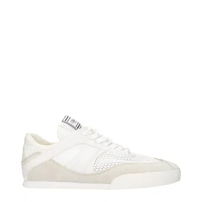 CHLOÉ WHITE FABRIC LOW TOPS