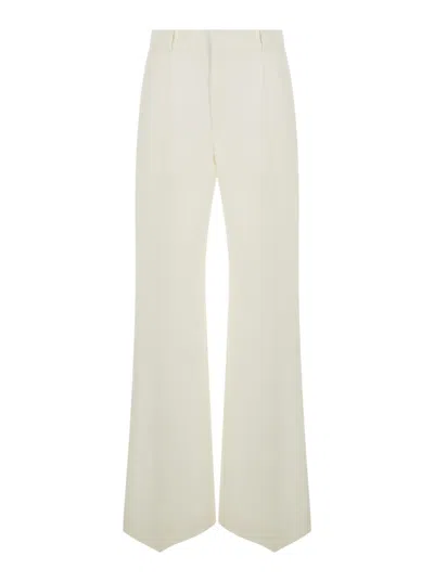 CHLOÉ WHITE FLARED TROUSERS