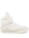 Chloé High-top Sneakers Featuring Mesh Panels In White