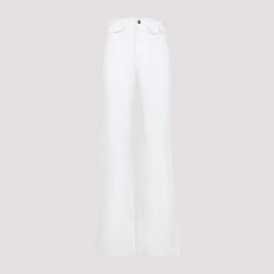Chloé White High-waisted Straight-leg Jeans