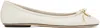 Chloé Womens Bone Iris Ballerina Leather Flats Eur 39 / 6 Uk In 122 Eggshell