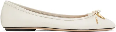 CHLOÉ WHITE IRIS BALLERINA FLATS