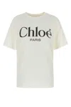 Chloé Chloe Women White Jersey Oversize T-shirt
