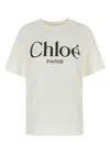 Chloé Chloe Women White Jersey Oversize T-shirt In White