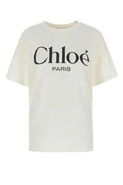 Chloé Chloe White Jersey Oversize T Shirt