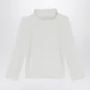 Chloé White Jersey With Ruffled Collar In White