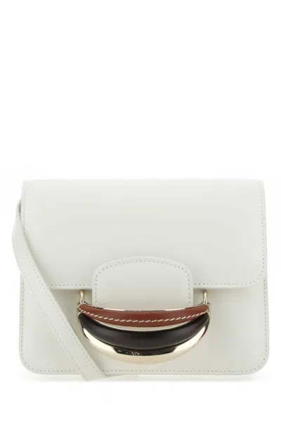 Chloé Chloe Women Ivory Leather Kattie Clutch In White