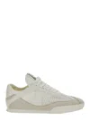 Chloé White Lace Up Sneakers In White