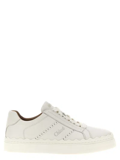 CHLOÉ WHITE LAUREN SNEAKERS