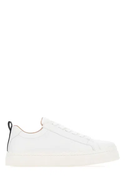 Chloé Lauren Low Top Sneaker In White