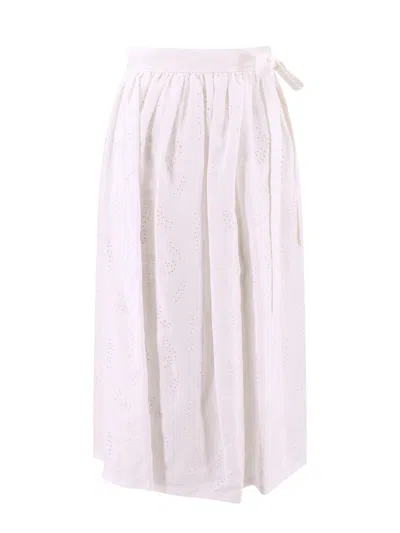 CHLOÉ WHITE LINEN PALOMA CHLOÃ© X ERES SKIRT